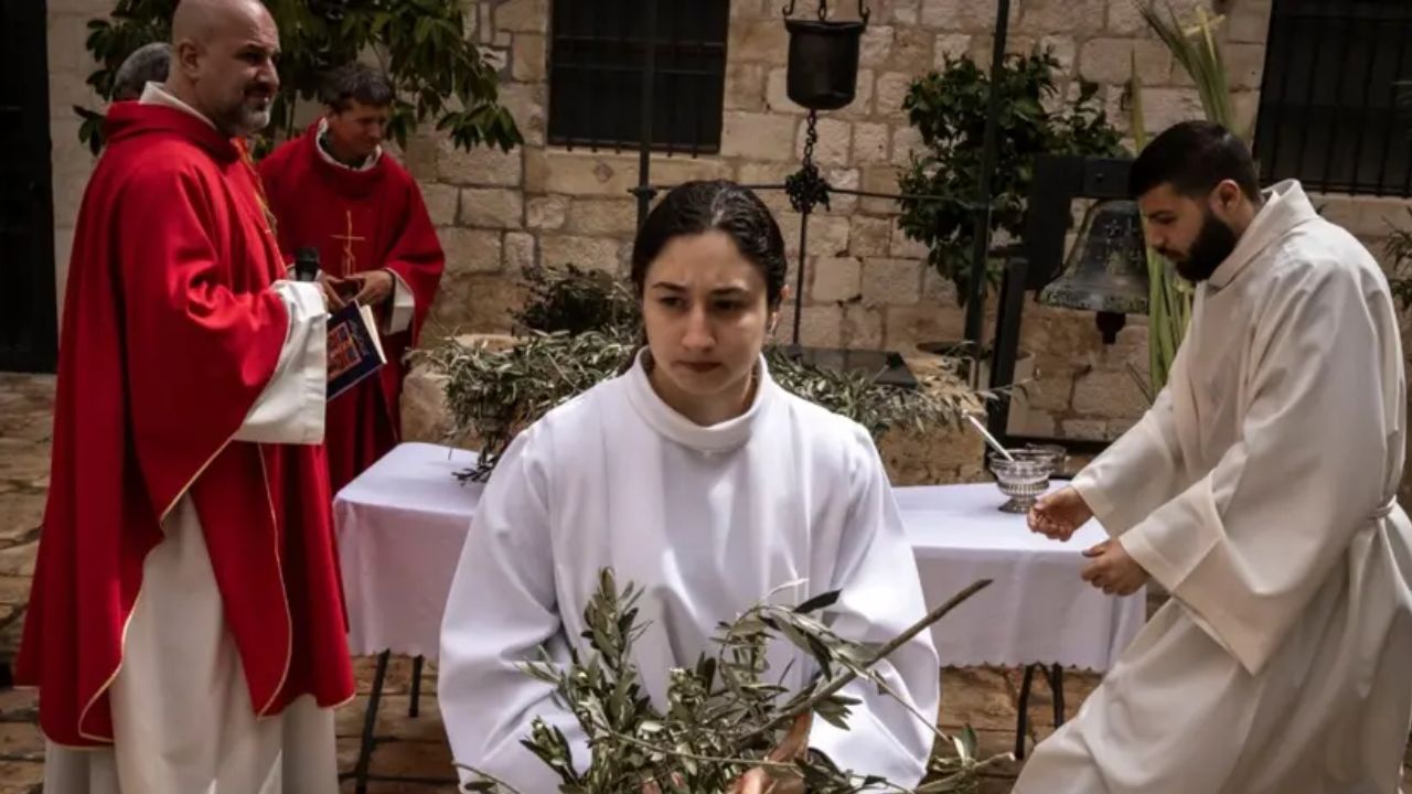 En un hecho inédito, la Policía israelí impidió la misa del Domingo de Ramos