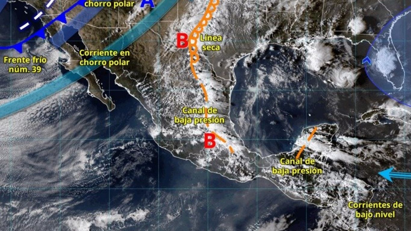 Frente frío traerá lluvias, vientos y torbellinos 