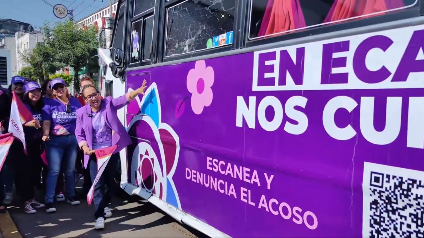 Ecatepec activa QR en transporte para denunciar acoso