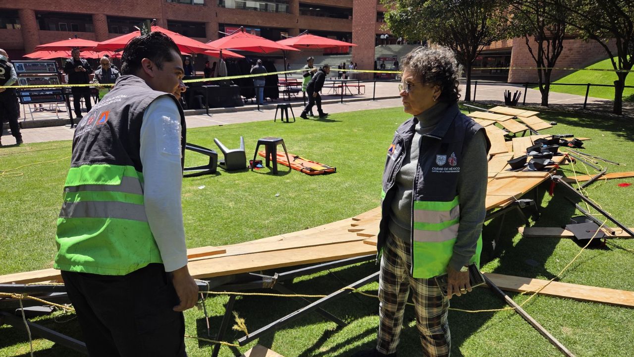 Colapsa grada en Universidad Iberoamericana deja 23 lesionados