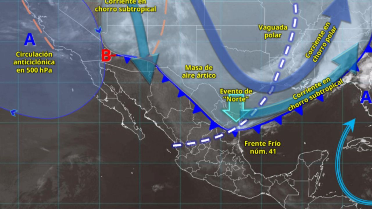 Frente frío 41 provocará descenso de temperatura en gran parte de México