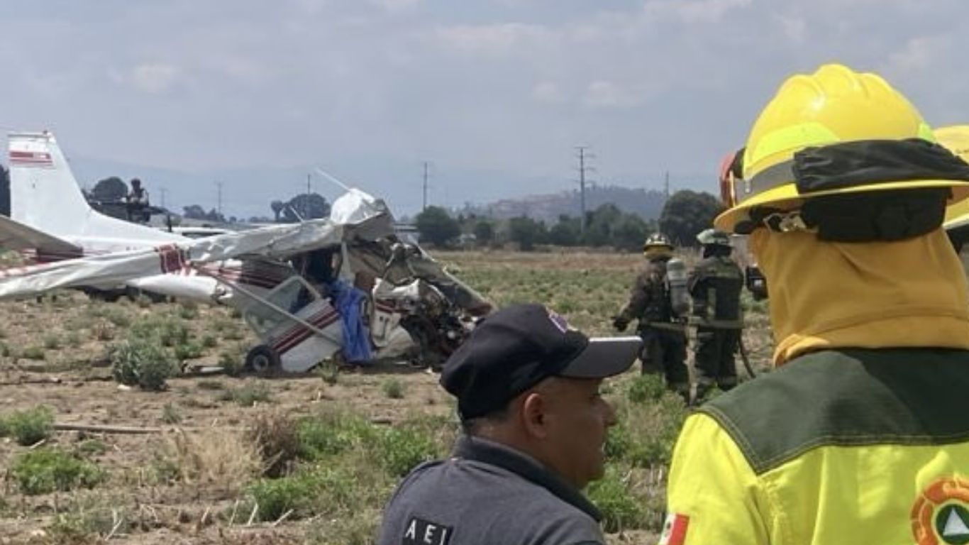 Se desploma aeronave en Puebla