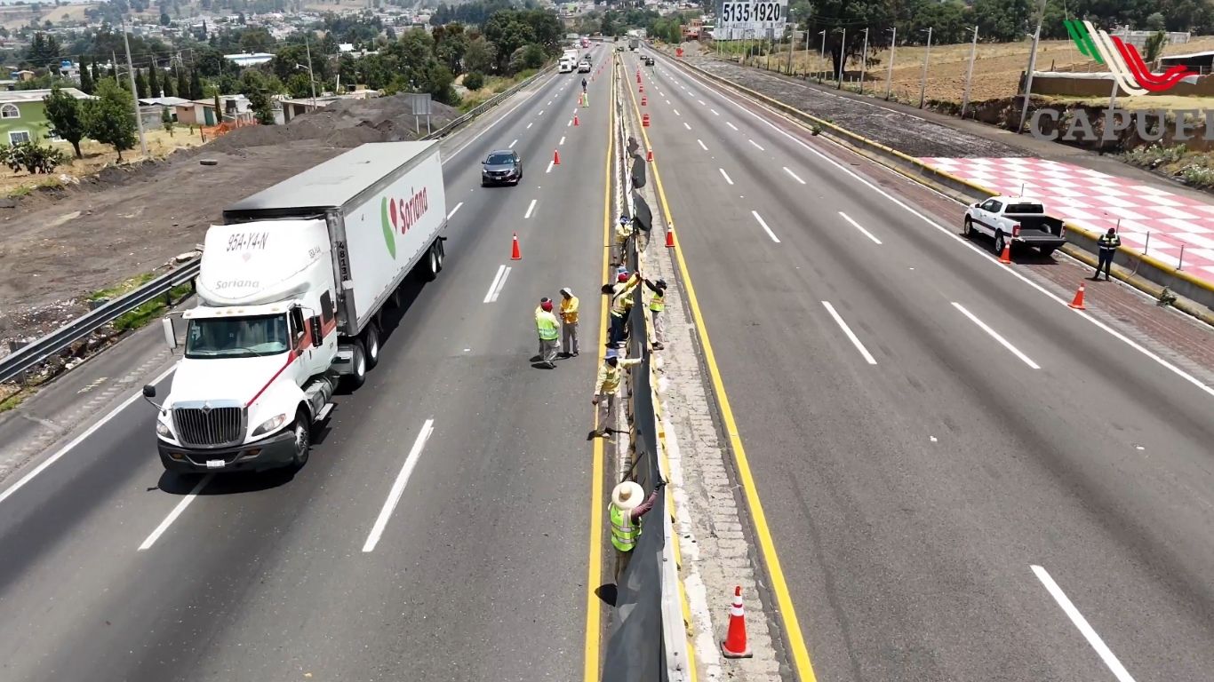 Capufe reporta cierres parciales en la México-Puebla