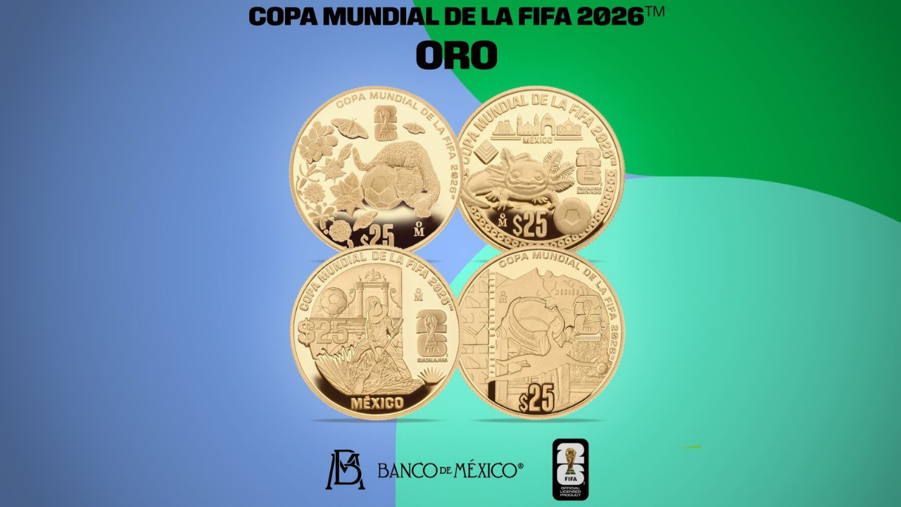 Banxico emite monedas conmemorativas de la Copa Mundial
