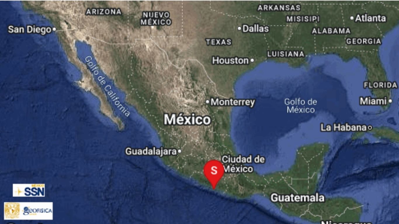 Sismo de 5.2 al oeste de San Marcos, Guerrero