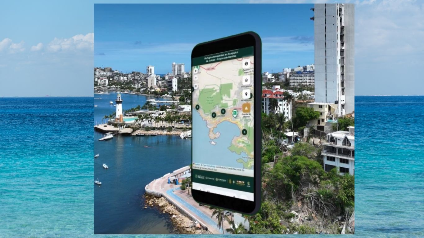 Habilitan mapa digital de refugios para Acapulco y Coyuca