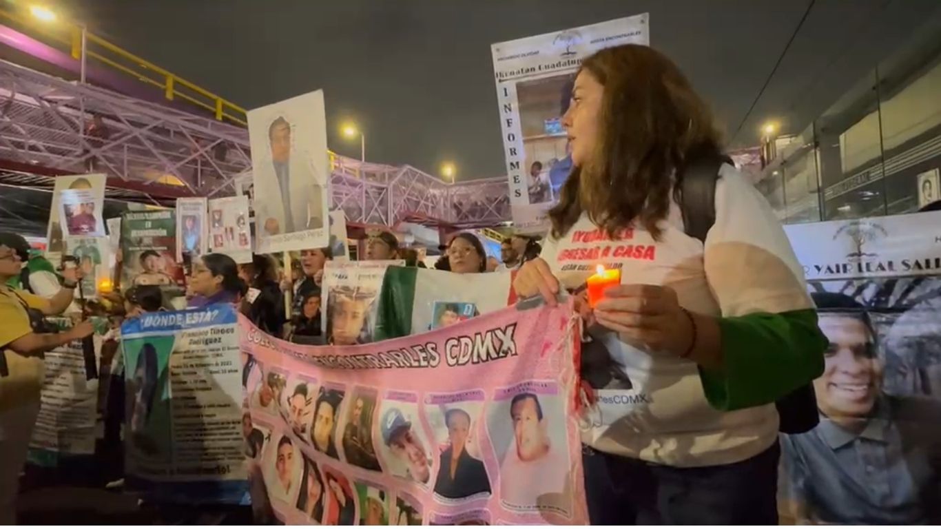 Inicia la protesta nacional “Iluminemos la búsqueda” 