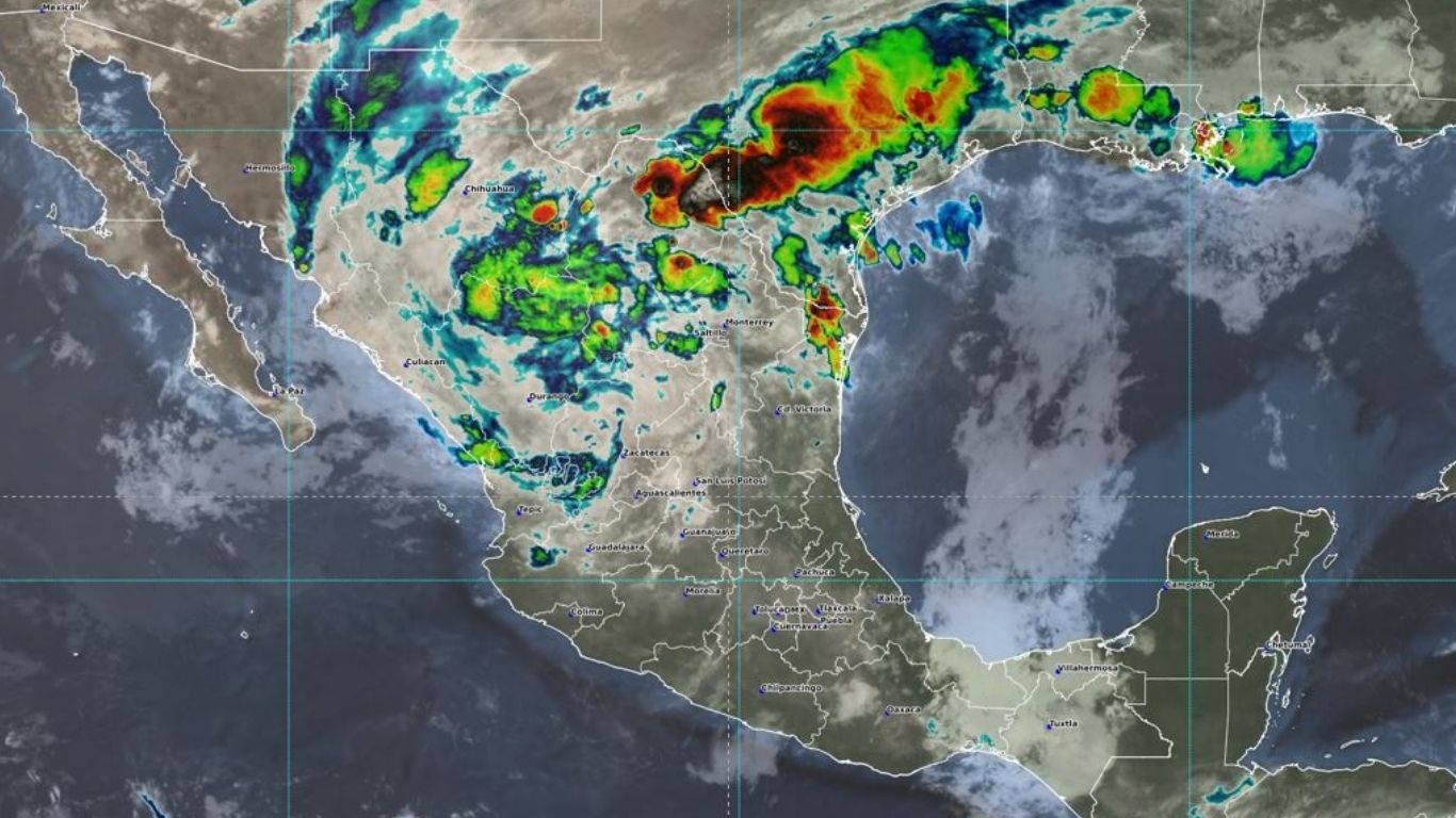 SMN prevé lluvias torrenciales en el noreste del país