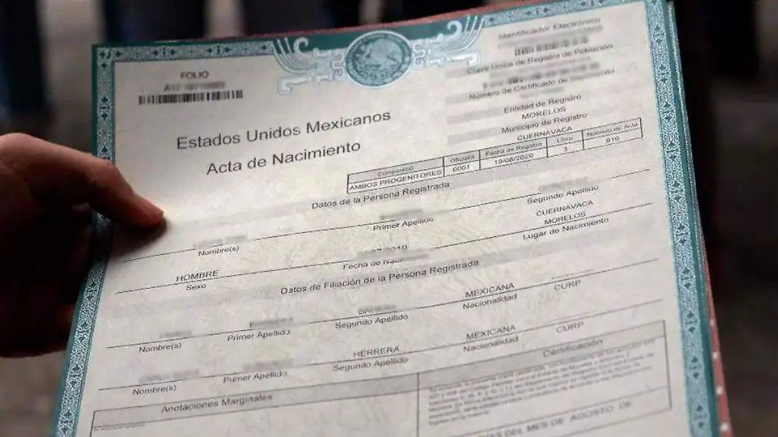 Corregir el acta de nacimiento será más fácil