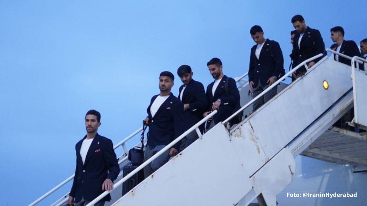 La selección de Irán llegó a México