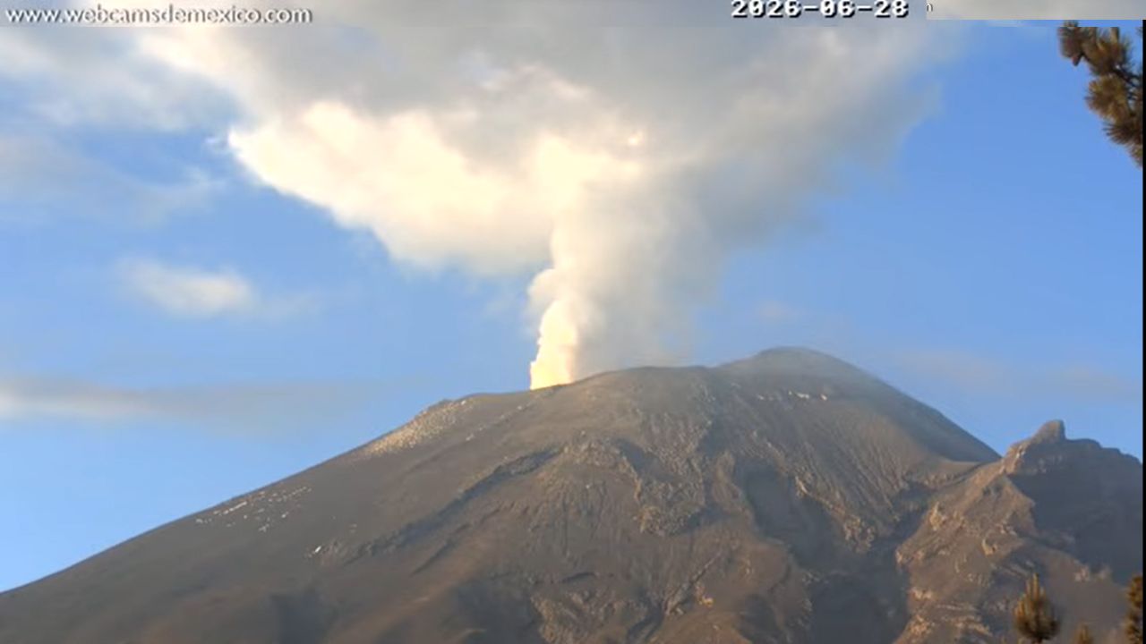Alertan por posible caída de ceniza del Popocatépetl en CDMX