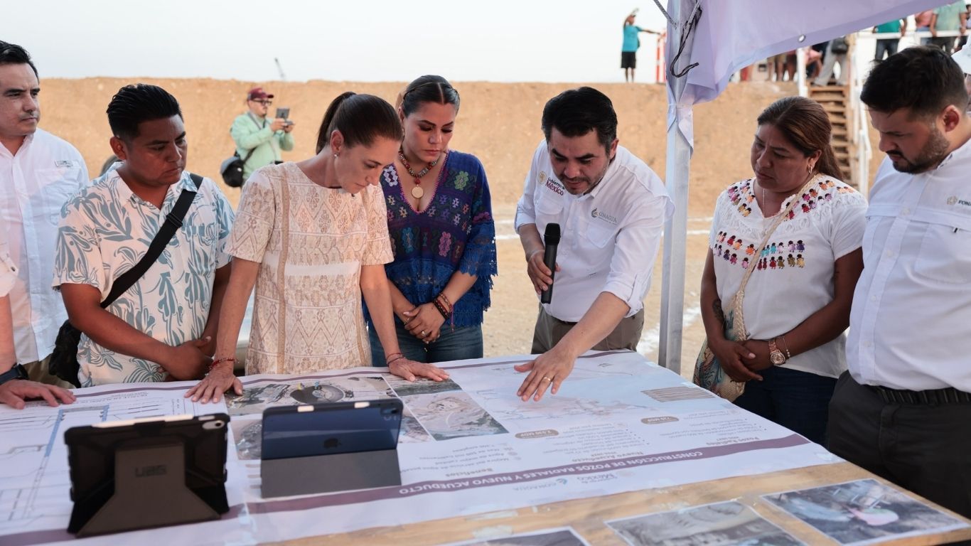 Sheinbaum supervisa infraestructura hídrica en Acapulco