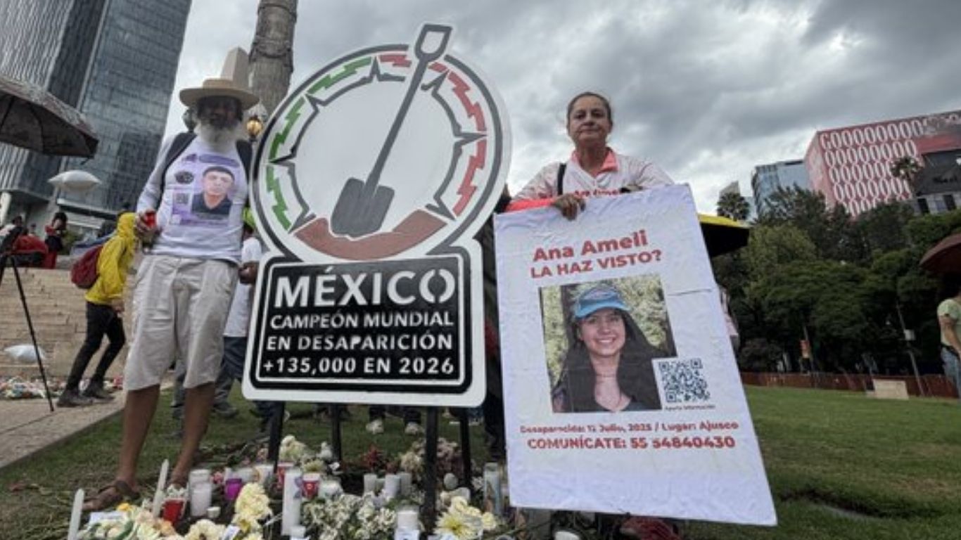 Retiran antimonumento sobre desaparecidos en CDMX