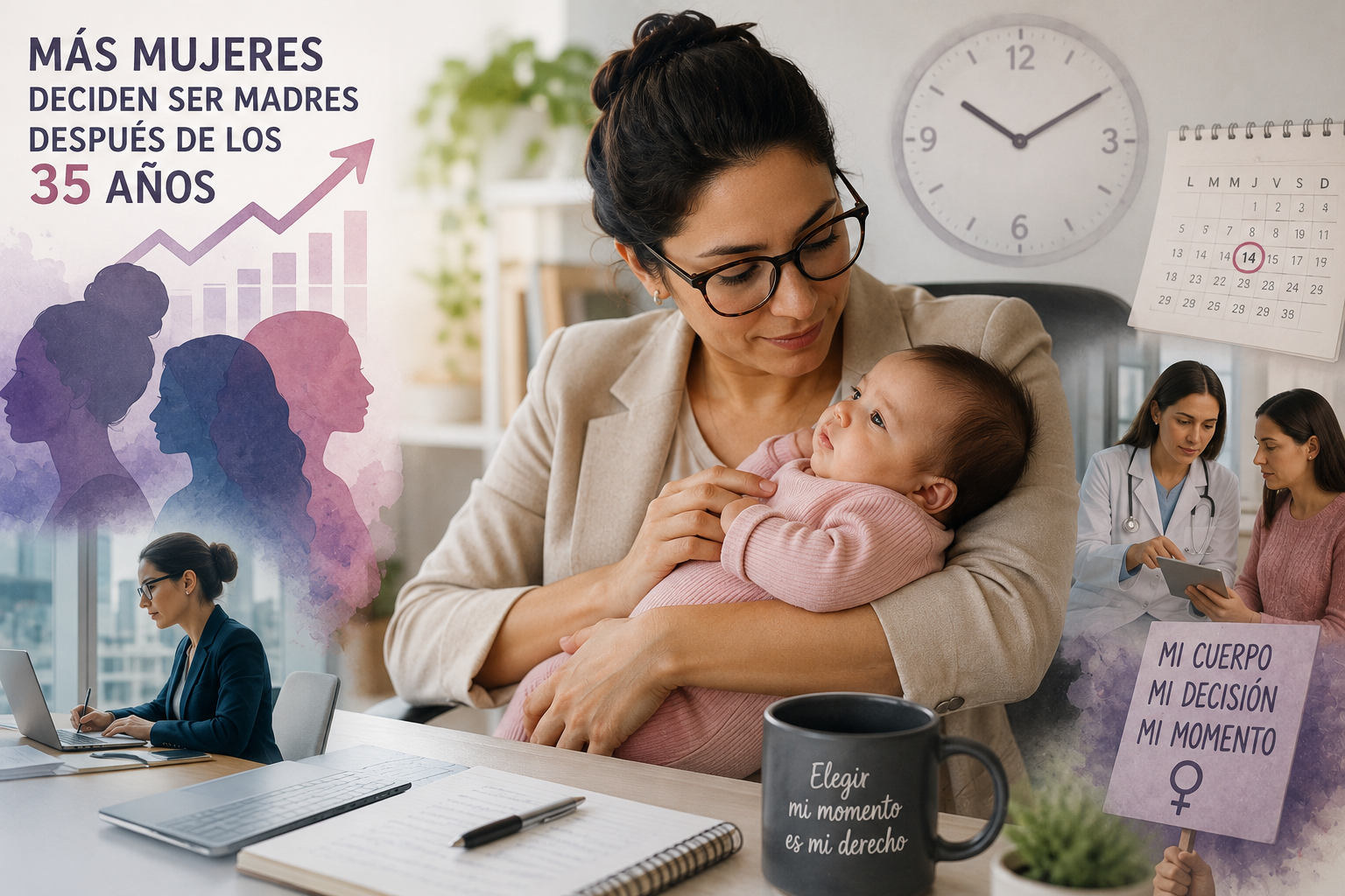 Cada vez más mexicanas deciden ser madres después de los 35 años