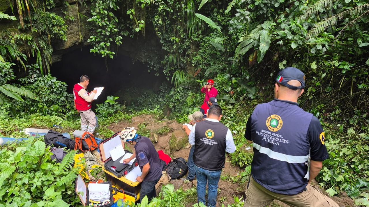 Reanudan búsqueda y rescate en gruta de Cuetzalan en Puebla: PC