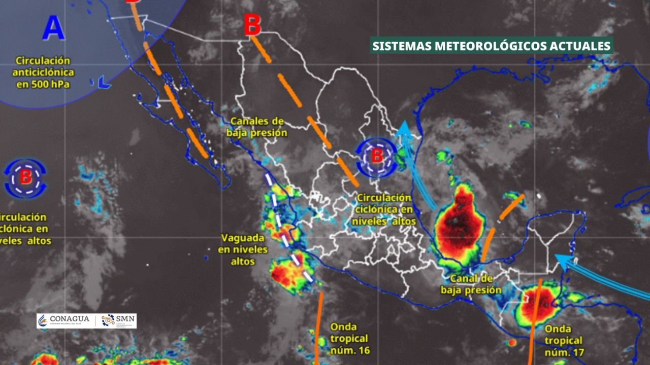 Persistirán las lluvias en gran parte de México: SMN