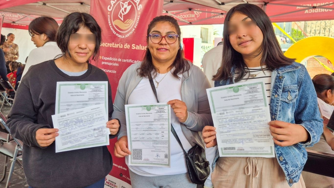 Actas de nacimiento gratis recorren Edomex