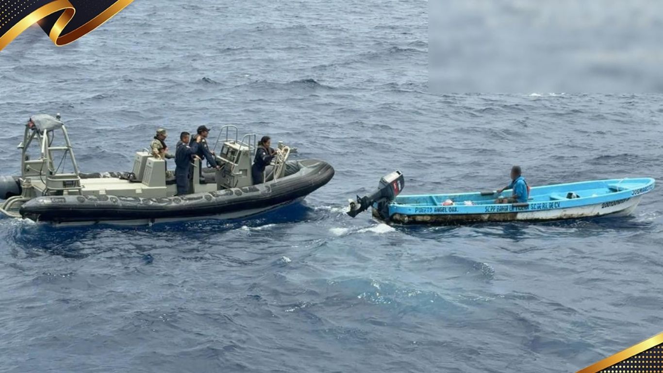 ¡Rescatan con vida a pescador tras ocho días a la deriva!