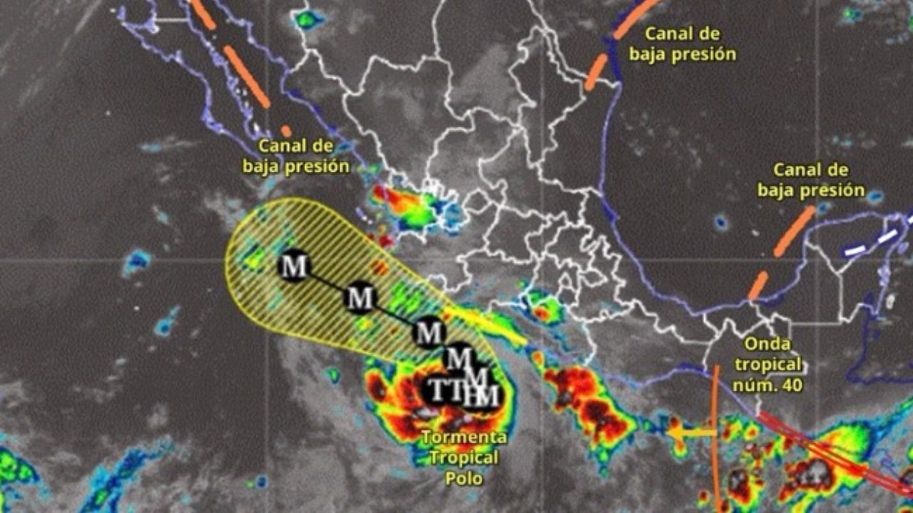Tormenta tropical Polo se intensifica en el Pacífico