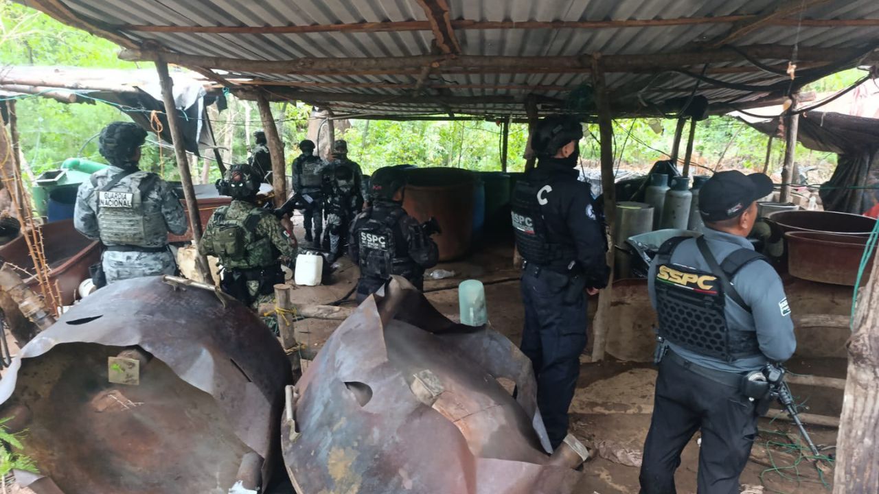 Desmantelan tres laboratorios de metanfetamina en Guerrero